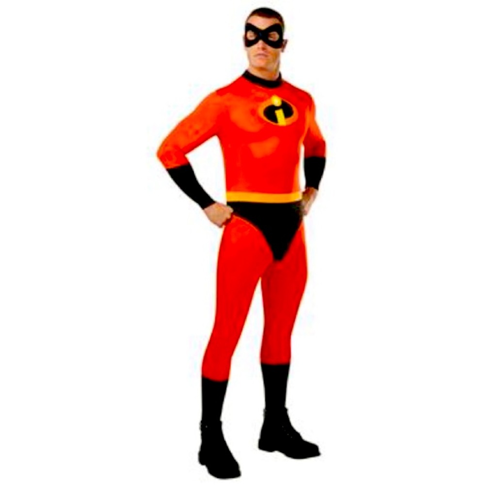 Mr. Incredibles Halloween costume. Stretch.